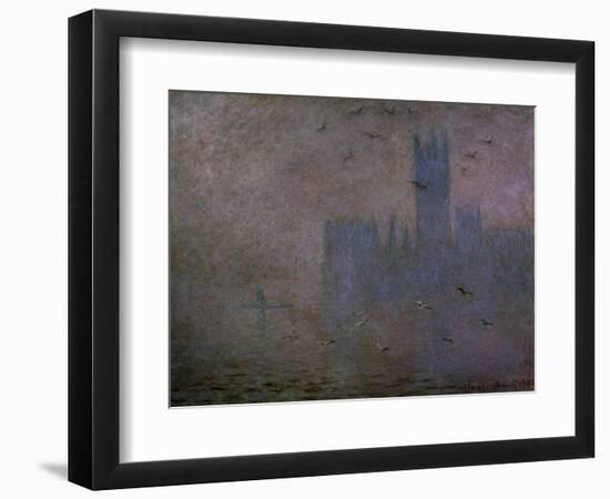 Houses of Parliament, Seagulls 1904-Claude Monet-Framed Art Print