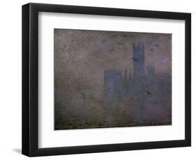 Houses of Parliament, Seagulls 1904-Claude Monet-Framed Art Print