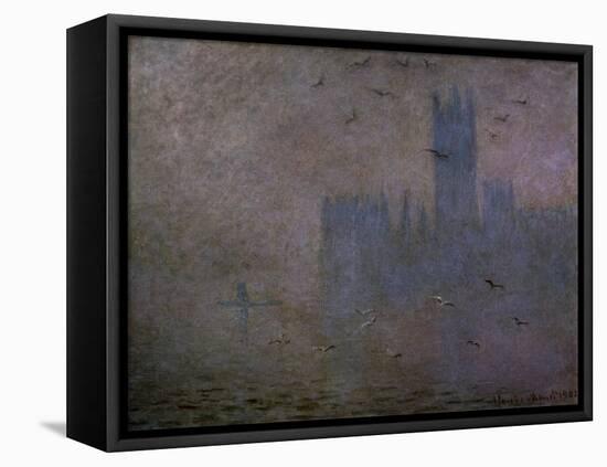 Houses of Parliament, Seagulls 1904-Claude Monet-Framed Stretched Canvas