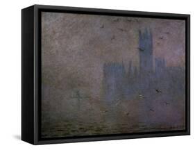 Houses of Parliament, Seagulls 1904-Claude Monet-Framed Stretched Canvas