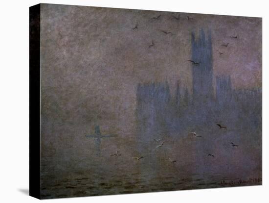 Houses of Parliament, Seagulls 1904-Claude Monet-Stretched Canvas