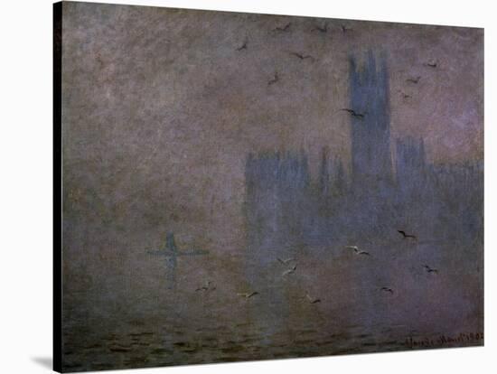 Houses of Parliament, Seagulls 1904-Claude Monet-Stretched Canvas