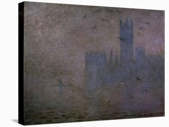 Houses of Parliament, Seagulls 1904-Claude Monet-Stretched Canvas