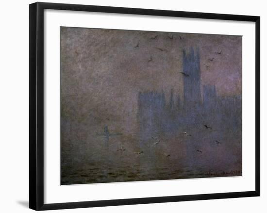 Houses of Parliament, Seagulls 1904-Claude Monet-Framed Art Print