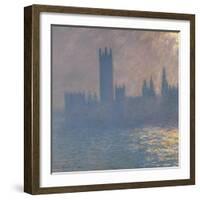 Houses of Parliament, Sunlight Effect (Le Parlement, Effet De Solei), 1903-Claude Monet-Framed Giclee Print