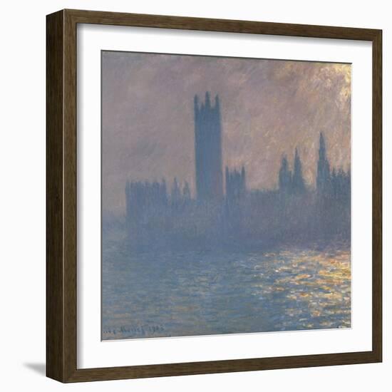 Houses of Parliament, Sunlight Effect (Le Parlement, Effet De Solei), 1903-Claude Monet-Framed Giclee Print