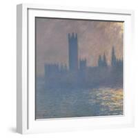 Houses of Parliament, Sunlight Effect (Le Parlement, Effet De Solei), 1903-Claude Monet-Framed Giclee Print