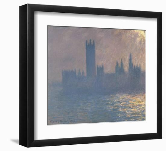 Houses of Parliament, Sunlight Effect (Le Parlement, effet de soleil), 1903-Claude Monet-Framed Art Print