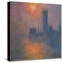 Houses of Parliament, sunset, 1904-Claude Monet-Stretched Canvas