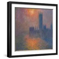 Houses of Parliament, sunset, 1904-Claude Monet-Framed Giclee Print