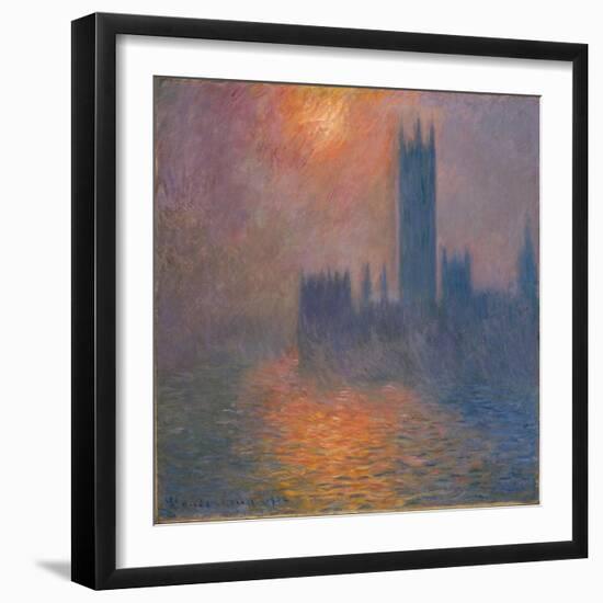 Houses of Parliament, sunset, 1904-Claude Monet-Framed Giclee Print