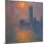 Houses of Parliament, sunset, 1904-Claude Monet-Mounted Giclee Print