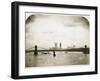 Houses of Parliament under Construction, London, C.1858 (B/W Photo)-Roger Fenton-Framed Giclee Print