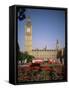 Houses of Parliament, Unesco World Heritage Site, and Parliament Square, London-G Richardson-Framed Stretched Canvas