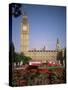 Houses of Parliament, Unesco World Heritage Site, and Parliament Square, London-G Richardson-Stretched Canvas
