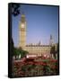 Houses of Parliament, Unesco World Heritage Site, and Parliament Square, London-G Richardson-Framed Stretched Canvas