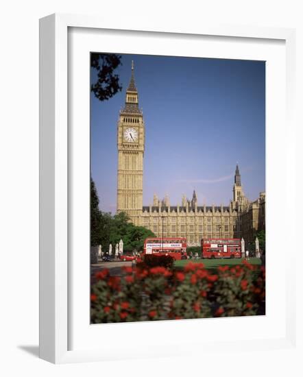 Houses of Parliament, Unesco World Heritage Site, and Parliament Square, London-G Richardson-Framed Photographic Print