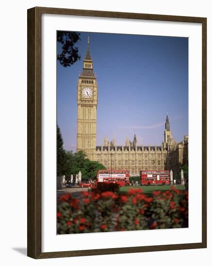 Houses of Parliament, Unesco World Heritage Site, and Parliament Square, London-G Richardson-Framed Photographic Print