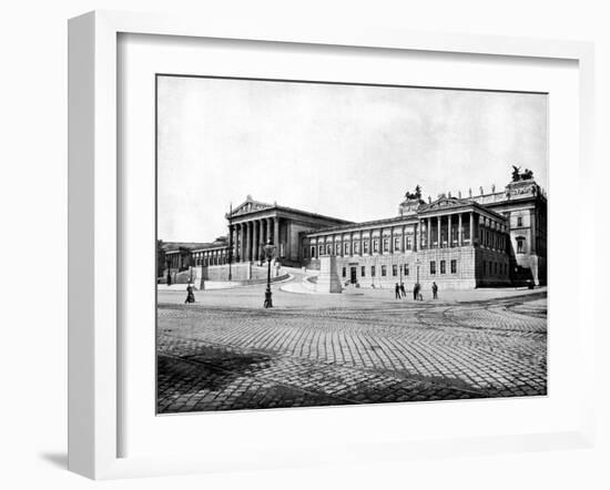 Houses of Parliament, Vienna, 1893-John L Stoddard-Framed Giclee Print