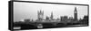 Houses of Parliament Westminster Bridge and Big Ben London England-null-Framed Stretched Canvas