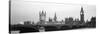 Houses of Parliament Westminster Bridge and Big Ben London England-null-Stretched Canvas