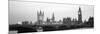 Houses of Parliament Westminster Bridge and Big Ben London England-null-Mounted Photographic Print