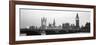 Houses of Parliament Westminster Bridge and Big Ben London England-null-Framed Photographic Print