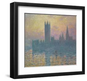 Houses of Parliament-Claude Monet-Framed Art Print