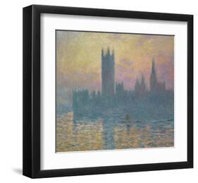 Houses of Parliament-Claude Monet-Framed Giclee Print