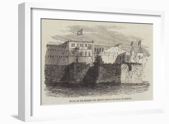 Houses of the English and French Consuls at Rabat, in Morocco-null-Framed Giclee Print