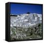 Houses of the Village of Monte Sant Angelo in Puglia, Italy, Europe-Tony Gervis-Framed Stretched Canvas