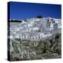 Houses of the Village of Monte Sant Angelo in Puglia, Italy, Europe-Tony Gervis-Stretched Canvas
