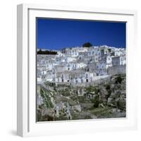 Houses of the Village of Monte Sant Angelo in Puglia, Italy, Europe-Tony Gervis-Framed Photographic Print