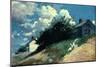 Houses on a Hill, 1879-Winslow Homer-Mounted Giclee Print