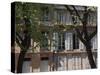 Houses on a Street in Toulouse, Midi Pyrenees, France-null-Stretched Canvas