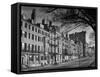 Houses on Beacon Street-Walter Sanders-Framed Stretched Canvas