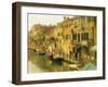 Houses on Canalside, the Ghetto, Venice, Veneto, Italy, Europe-Lee Frost-Framed Photographic Print