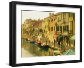 Houses on Canalside, the Ghetto, Venice, Veneto, Italy, Europe-Lee Frost-Framed Photographic Print