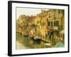 Houses on Canalside, the Ghetto, Venice, Veneto, Italy, Europe-Lee Frost-Framed Photographic Print