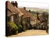 Houses on Gold Hill, Shaftesbury, United Kingdom-Glenn Beanland-Stretched Canvas