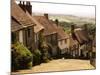 Houses on Gold Hill, Shaftesbury, United Kingdom-Glenn Beanland-Mounted Photographic Print