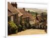 Houses on Gold Hill, Shaftesbury, United Kingdom-Glenn Beanland-Framed Photographic Print