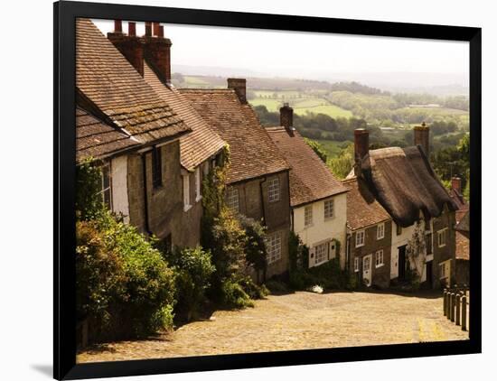 Houses on Gold Hill, Shaftesbury, United Kingdom-Glenn Beanland-Framed Photographic Print