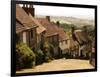 Houses on Gold Hill, Shaftesbury, United Kingdom-Glenn Beanland-Framed Photographic Print