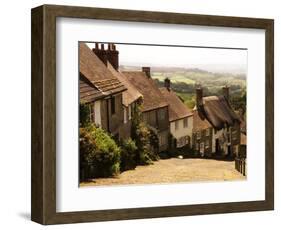 Houses on Gold Hill, Shaftesbury, United Kingdom-Glenn Beanland-Framed Photographic Print