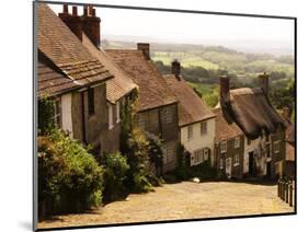 Houses on Gold Hill, Shaftesbury, United Kingdom-Glenn Beanland-Mounted Photographic Print