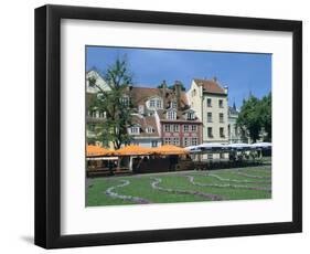 Houses on Meistaru Iela, Riga, Latvia-Peter Thompson-Framed Photographic Print