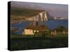 Houses on Seaford Head Overlooking the Seven Sisters, East Sussex, England, United Kingdom, Europe-Tomlinson Ruth-Stretched Canvas
