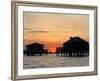 Houses on Stilts at Sunset, Bay of Arcachon, Gironde, Aquitaine, France, Europe-Groenendijk Peter-Framed Photographic Print