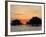 Houses on Stilts at Sunset, Bay of Arcachon, Gironde, Aquitaine, France, Europe-Groenendijk Peter-Framed Photographic Print